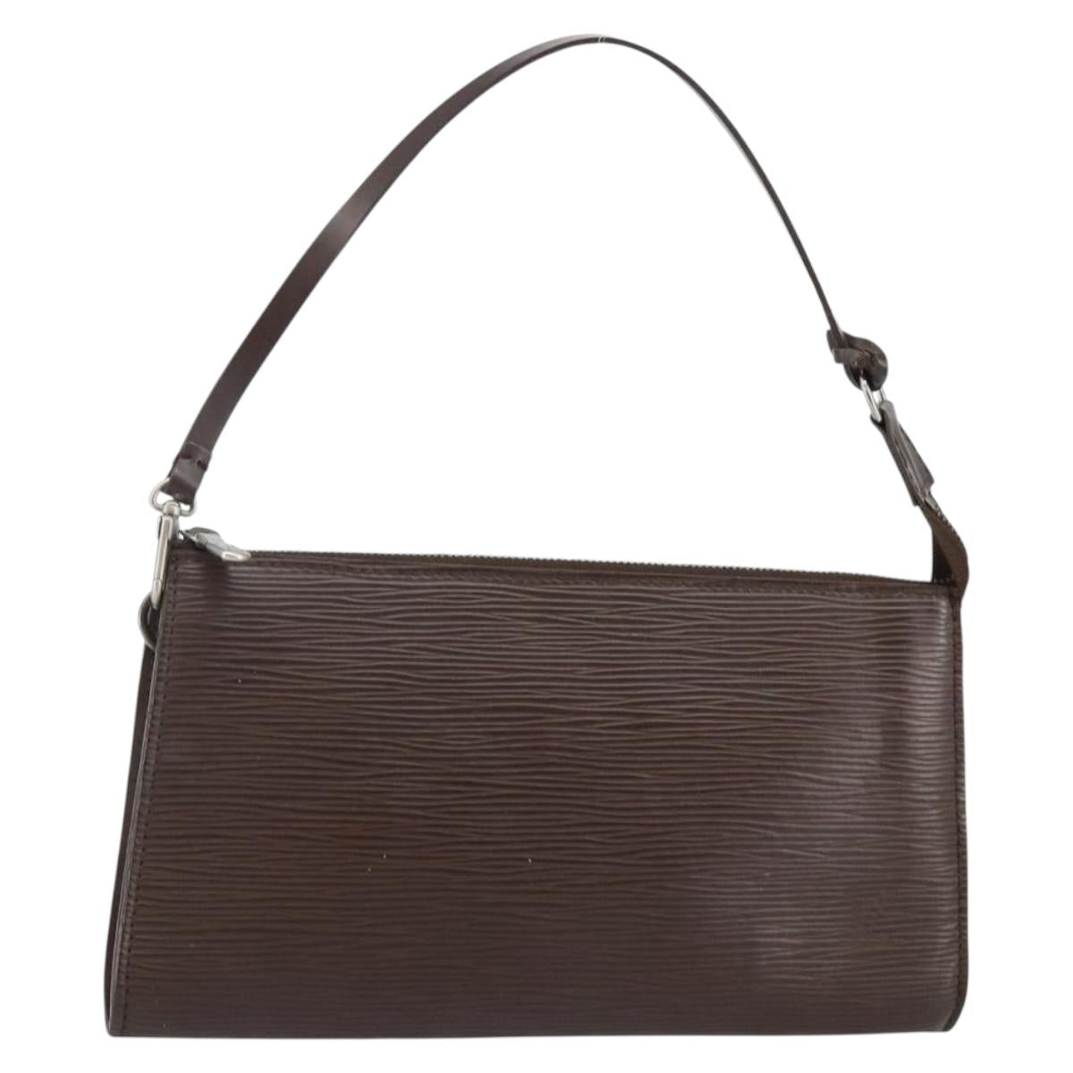 LOUIS VUITTON Epi Pochette Accessoires Pouch Mocha M5294D LV Auth 143110