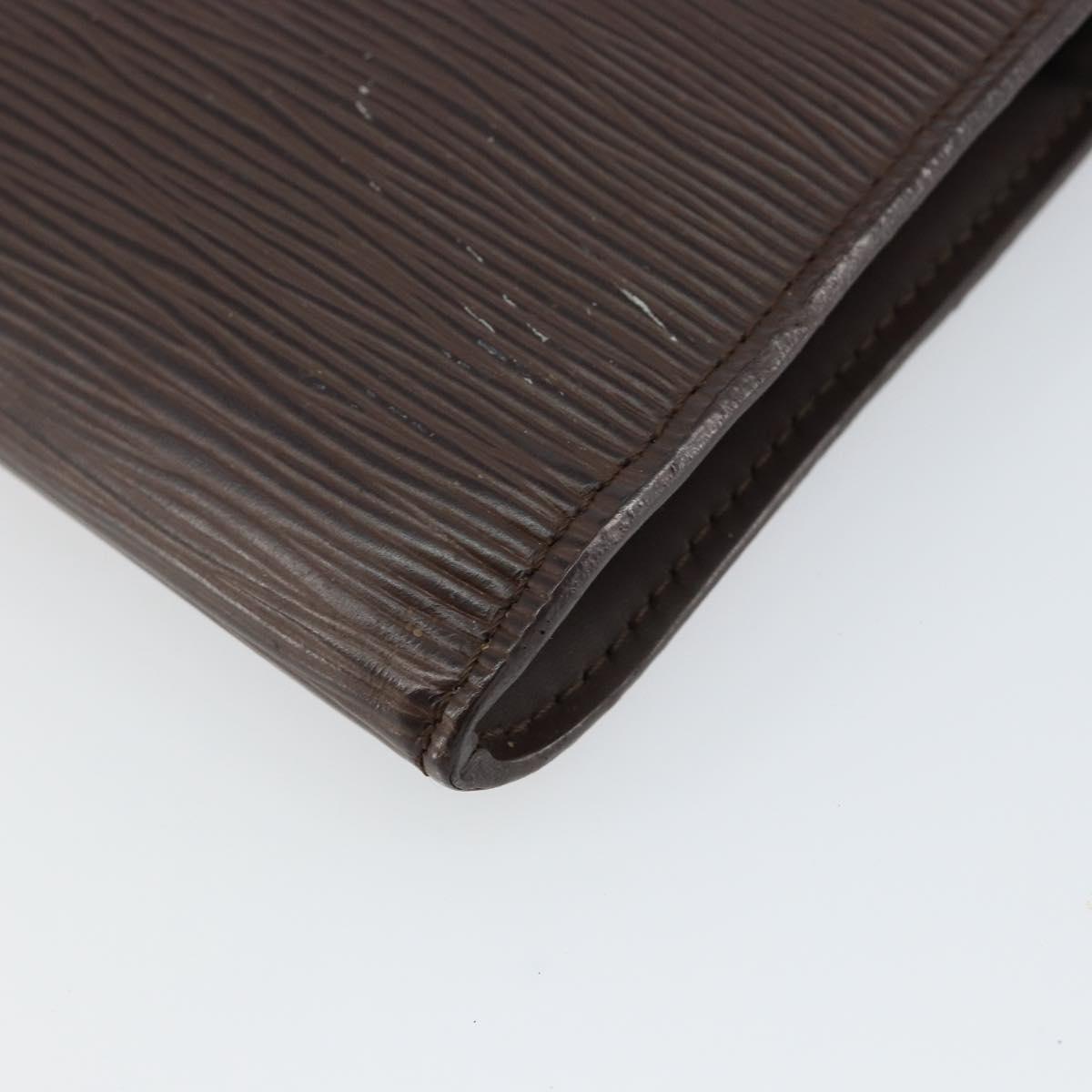 LOUIS VUITTON Epi Pochette Accessoires Pouch Mocha M5294D LV Auth 143110A