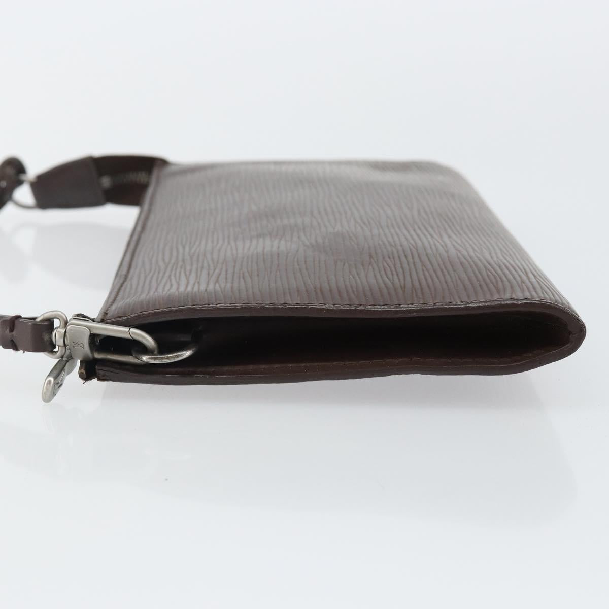 LOUIS VUITTON Epi Pochette Accessoires Pouch Mocha M5294D LV Auth 143110