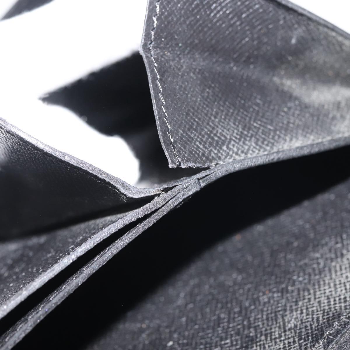 LOUIS VUITTON Epi Poche Escapade Travel Case Black LV Auth 143112