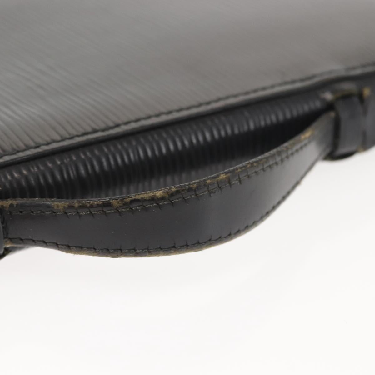 LOUIS VUITTON Epi Poche Escapade Travel Case Black LV Auth 143112