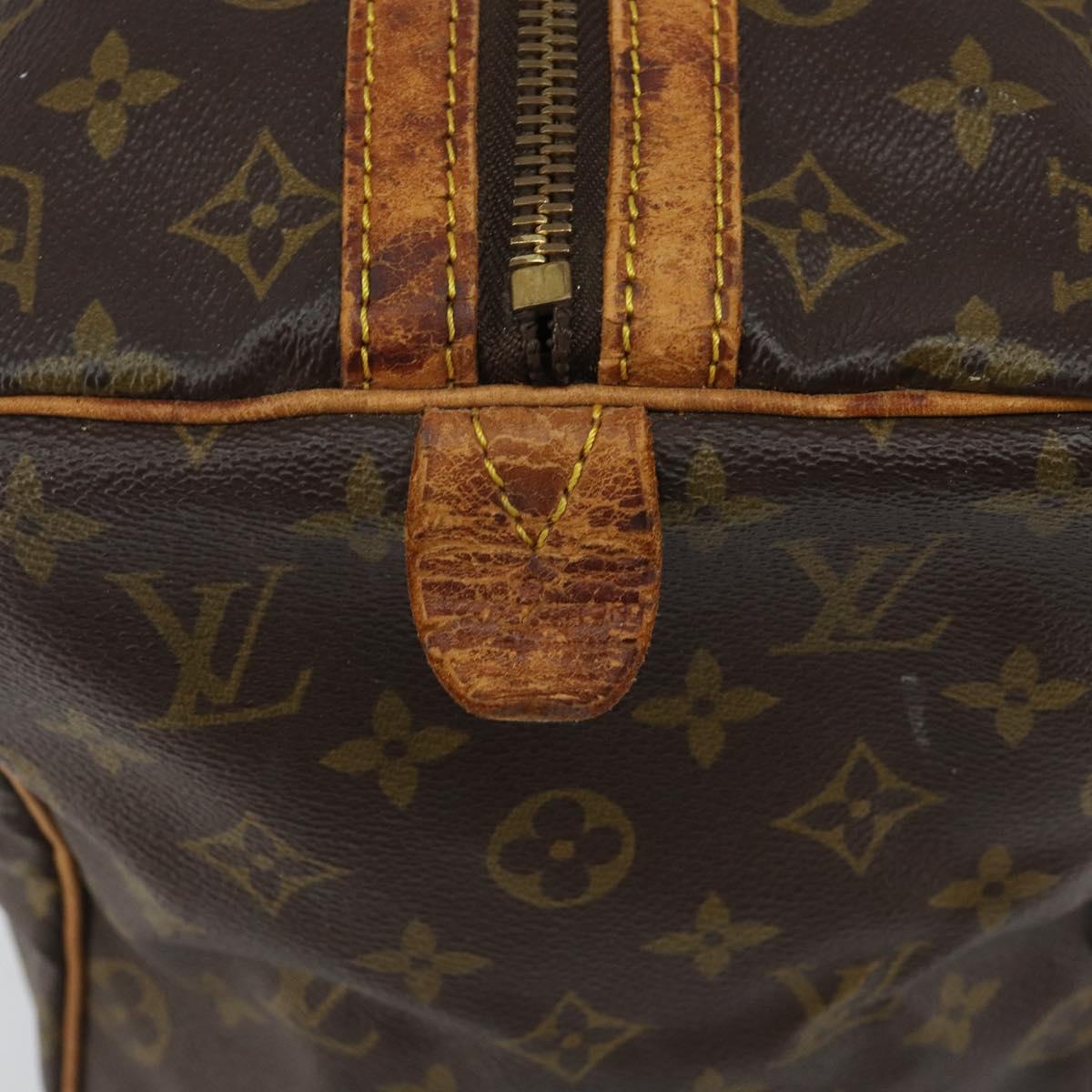 LOUIS VUITTON Monogram Sac Souple 35 Boston Bag M41626 LV Auth 143116
