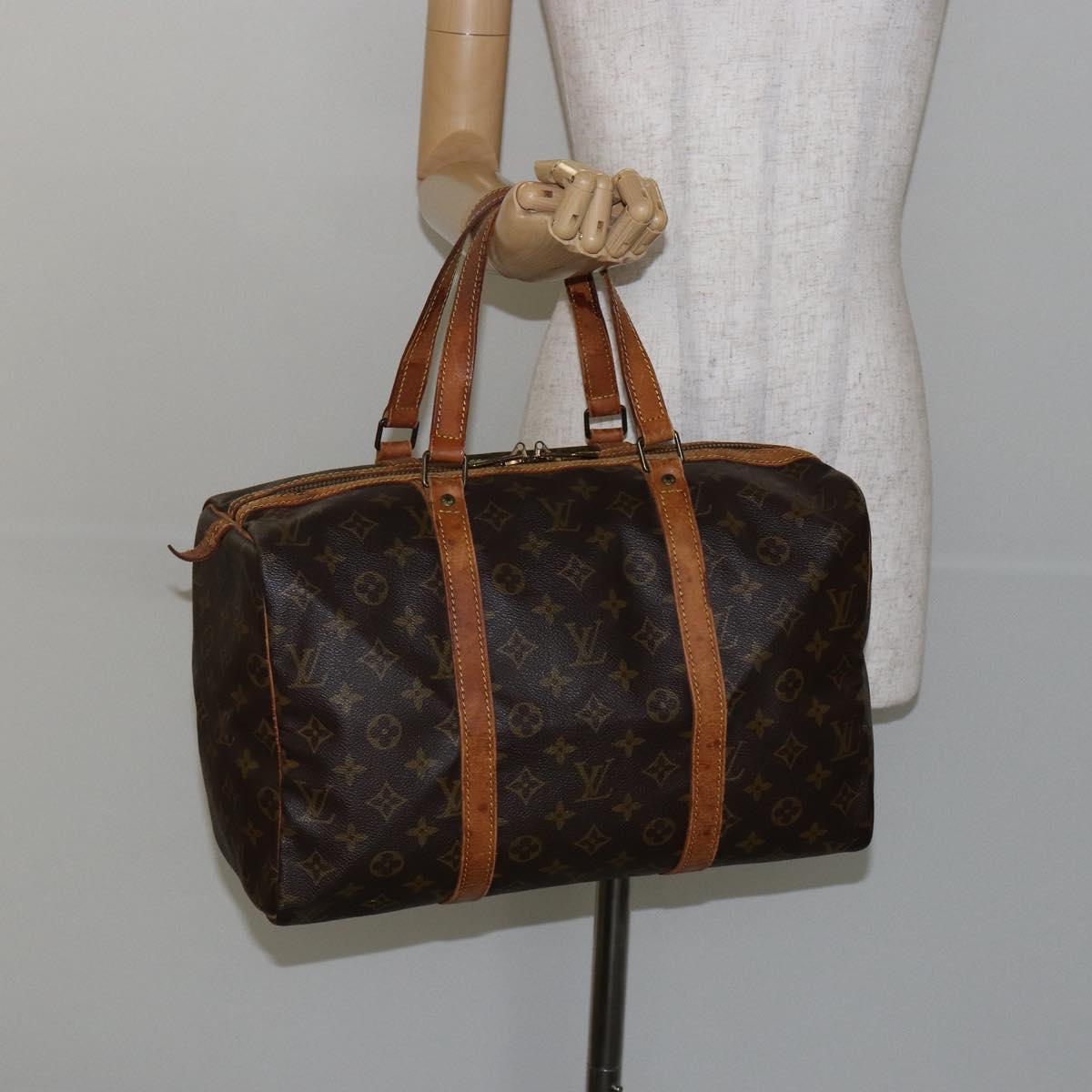 LOUIS VUITTON Monogram Sac Souple 35 Boston Bag M41626 LV Auth 143116