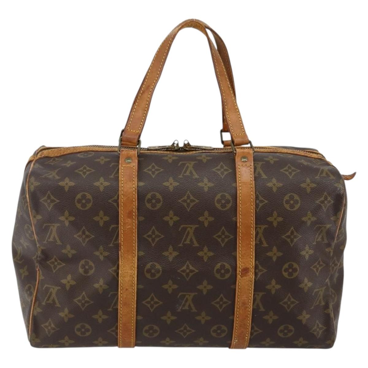 LOUIS VUITTON Monogram Sac Souple 35 Boston Bag M41626 LV Auth 143116