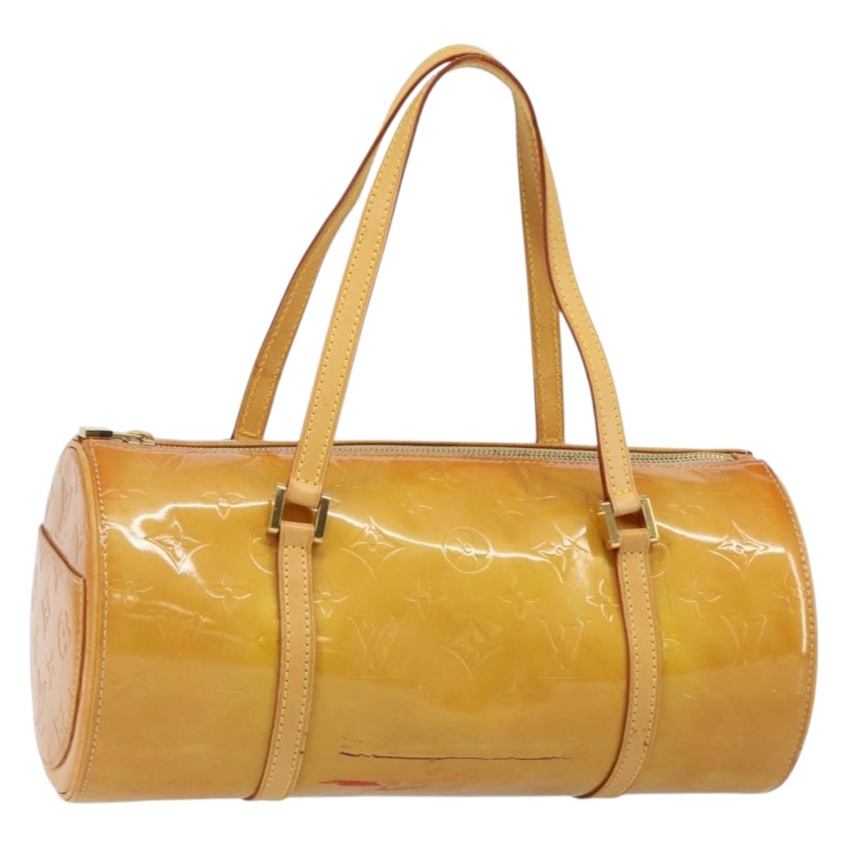 LOUIS VUITTON Monogram Vernis Bedford Hand Bag Beige M91006 LV Auth 143120
