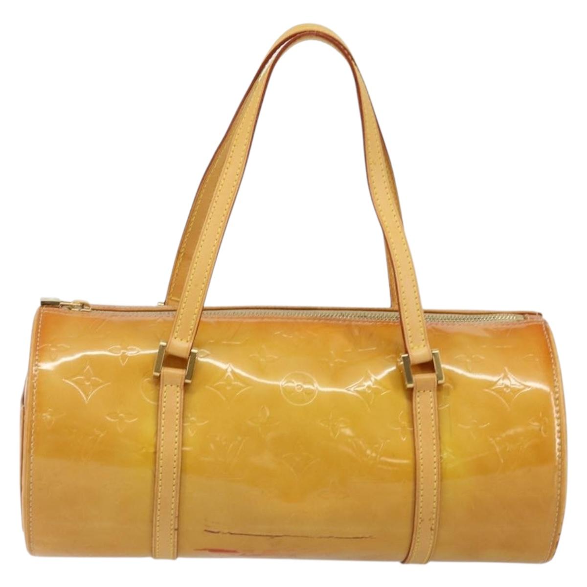 LOUIS VUITTON Monogram Vernis Bedford Hand Bag Beige M91006 LV Auth 143120