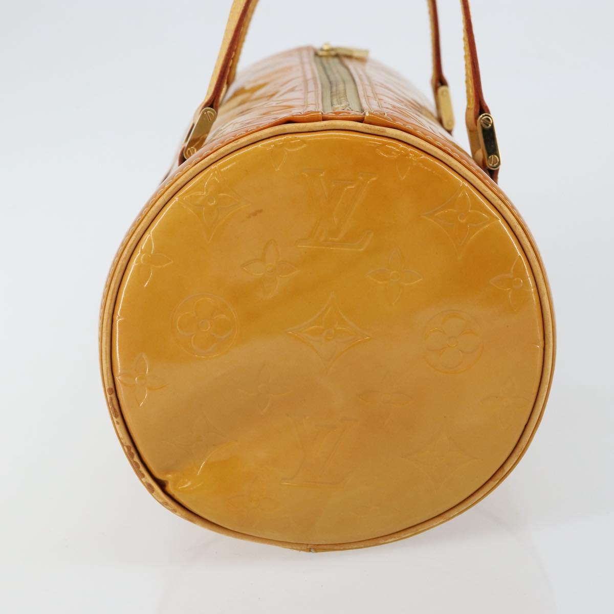 LOUIS VUITTON Monogram Vernis Bedford Hand Bag Beige M91006 LV Auth 143120