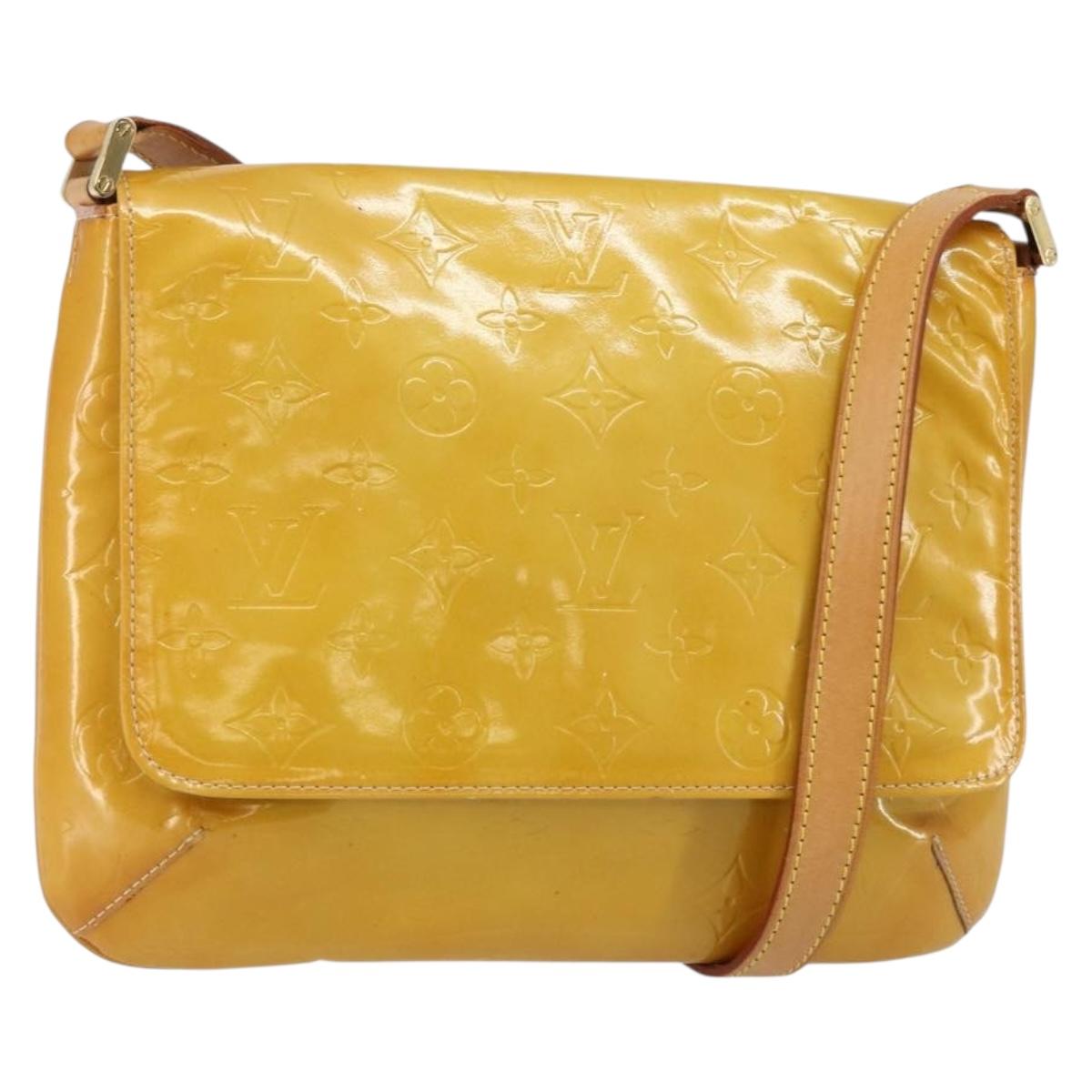 LOUIS VUITTON Monogram Vernis Thompson Street Bag Beige M91301 LV Auth 143121