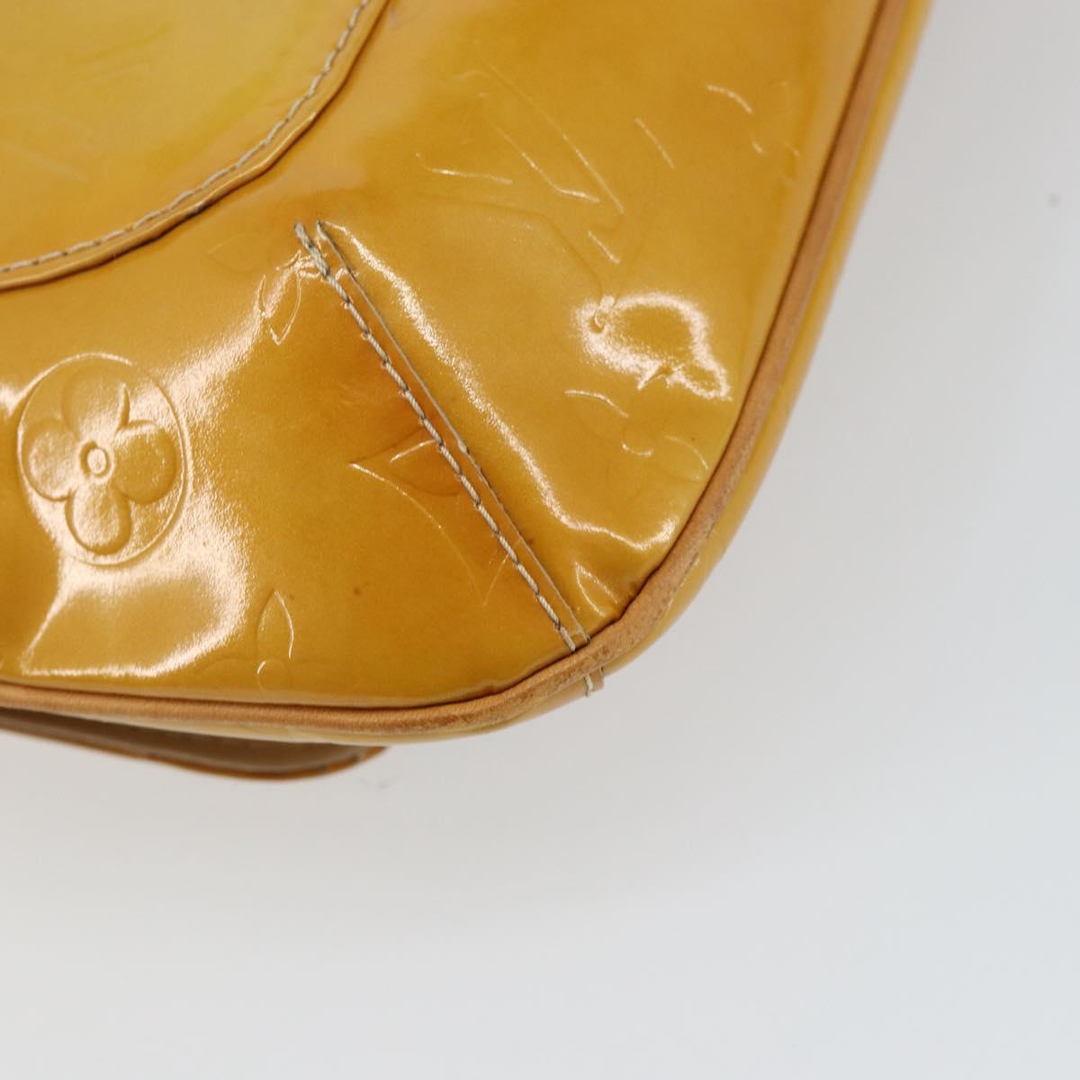 LOUIS VUITTON Monogram Vernis Thompson Street Bag Beige M91301 LV Auth 143121