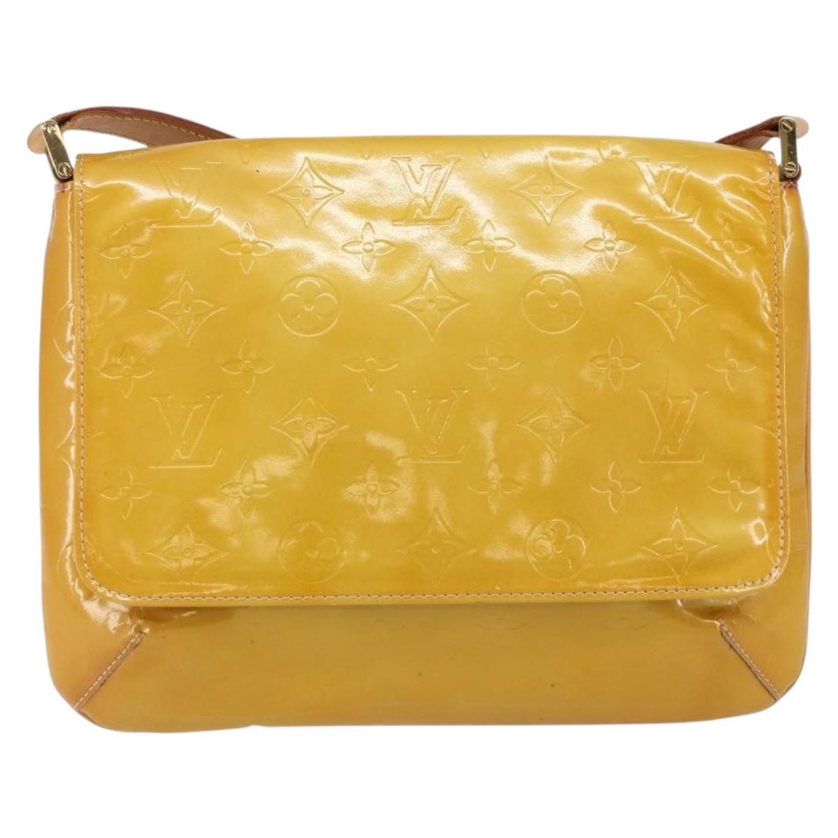 LOUIS VUITTON Monogram Vernis Thompson Street Bag Beige M91301 LV Auth 143121