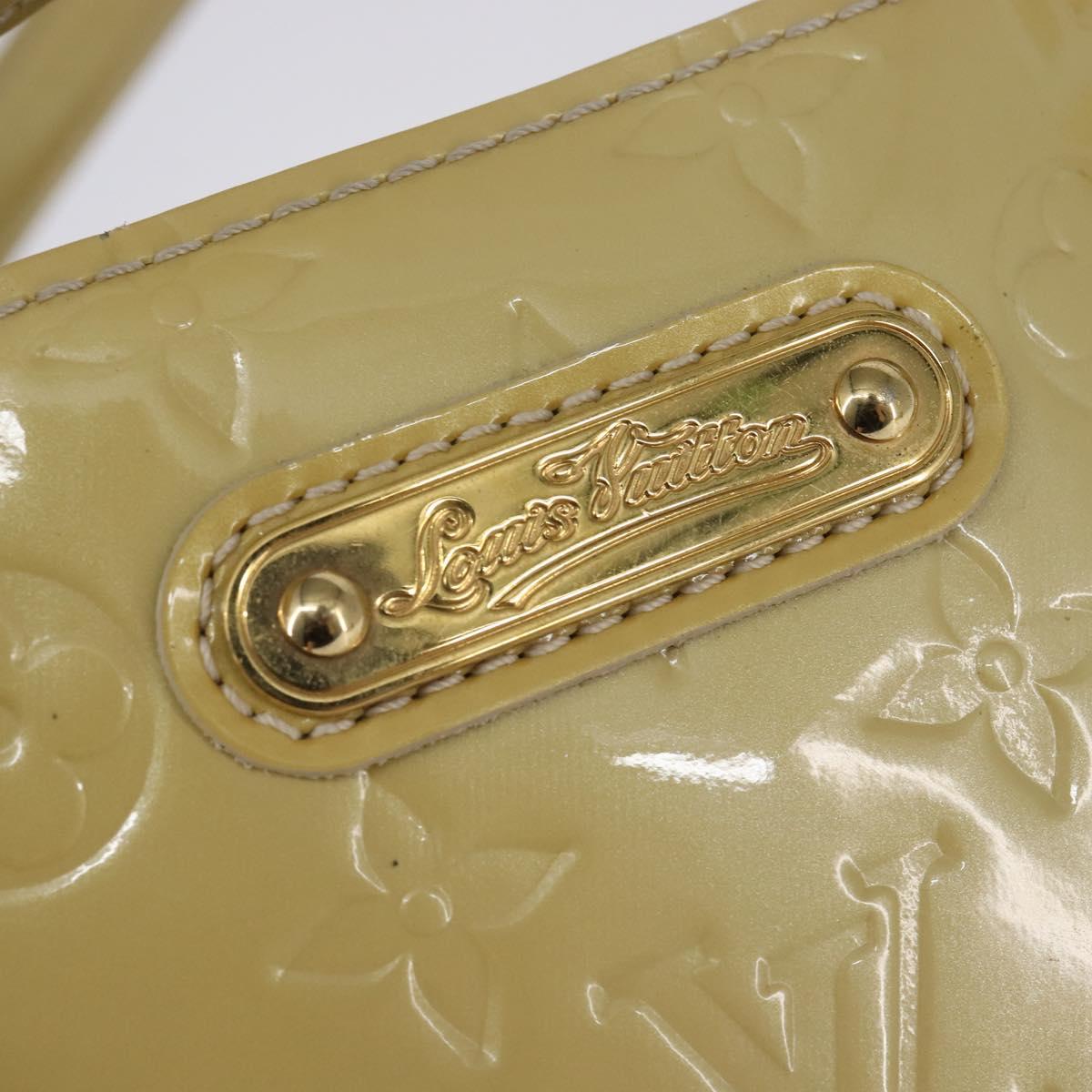 LOUIS VUITTON Monogram Vernis Wilshire MM Hand Bag Broncorail M91441 Auth 143123