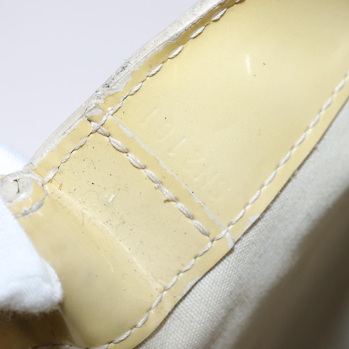 LOUIS VUITTON Monogram Vernis Wilshire MM Hand Bag Broncorail M91441 Auth 143123