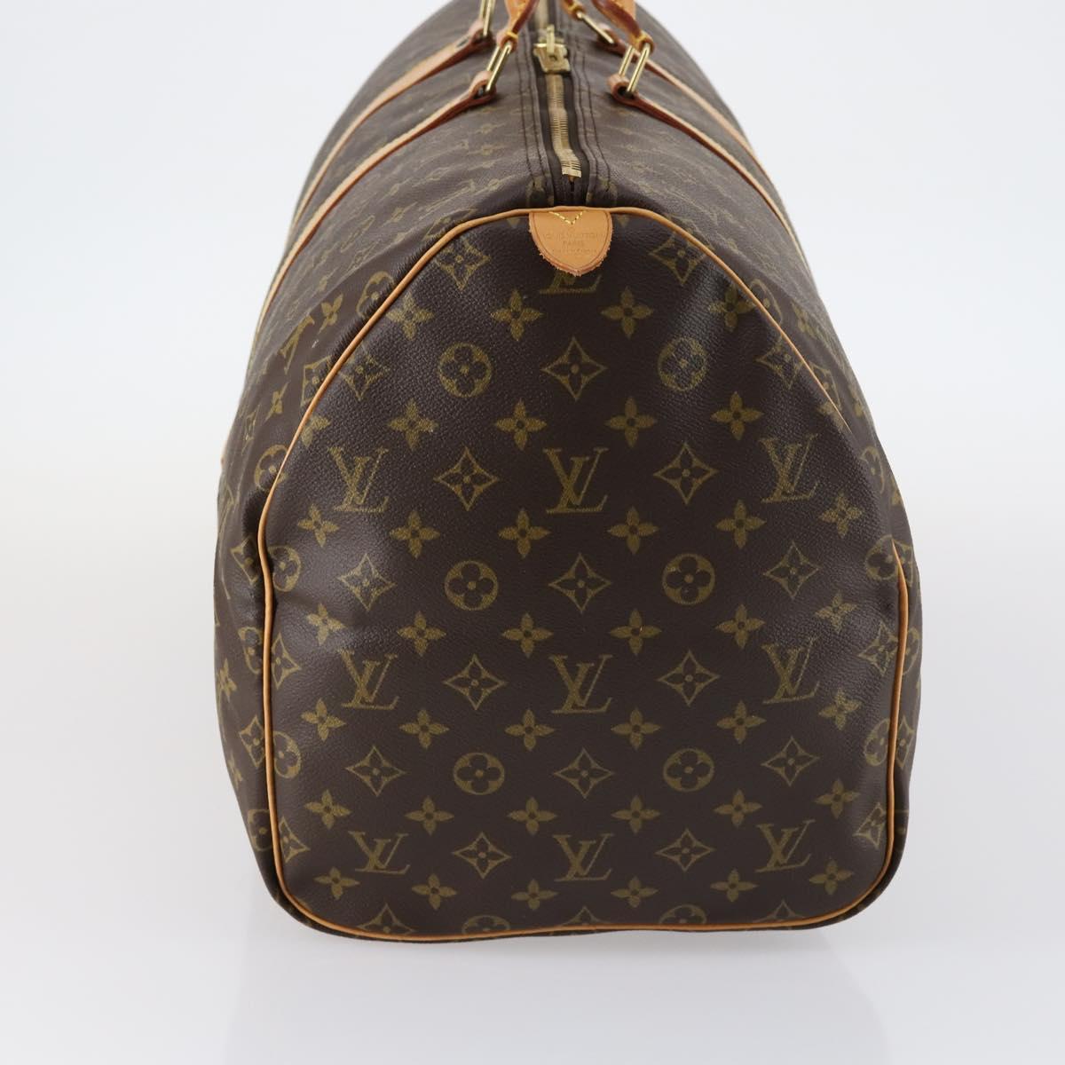 LOUIS VUITTON Monogram Keepall 55 Boston Bag M41424 LV Auth 143130V