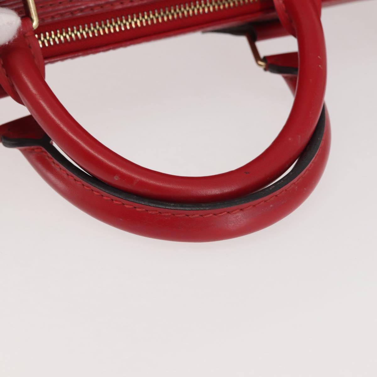 LOUIS VUITTON Epi Speedy 30 Hand Bag Castilian Red M43007 LV Auth 143131