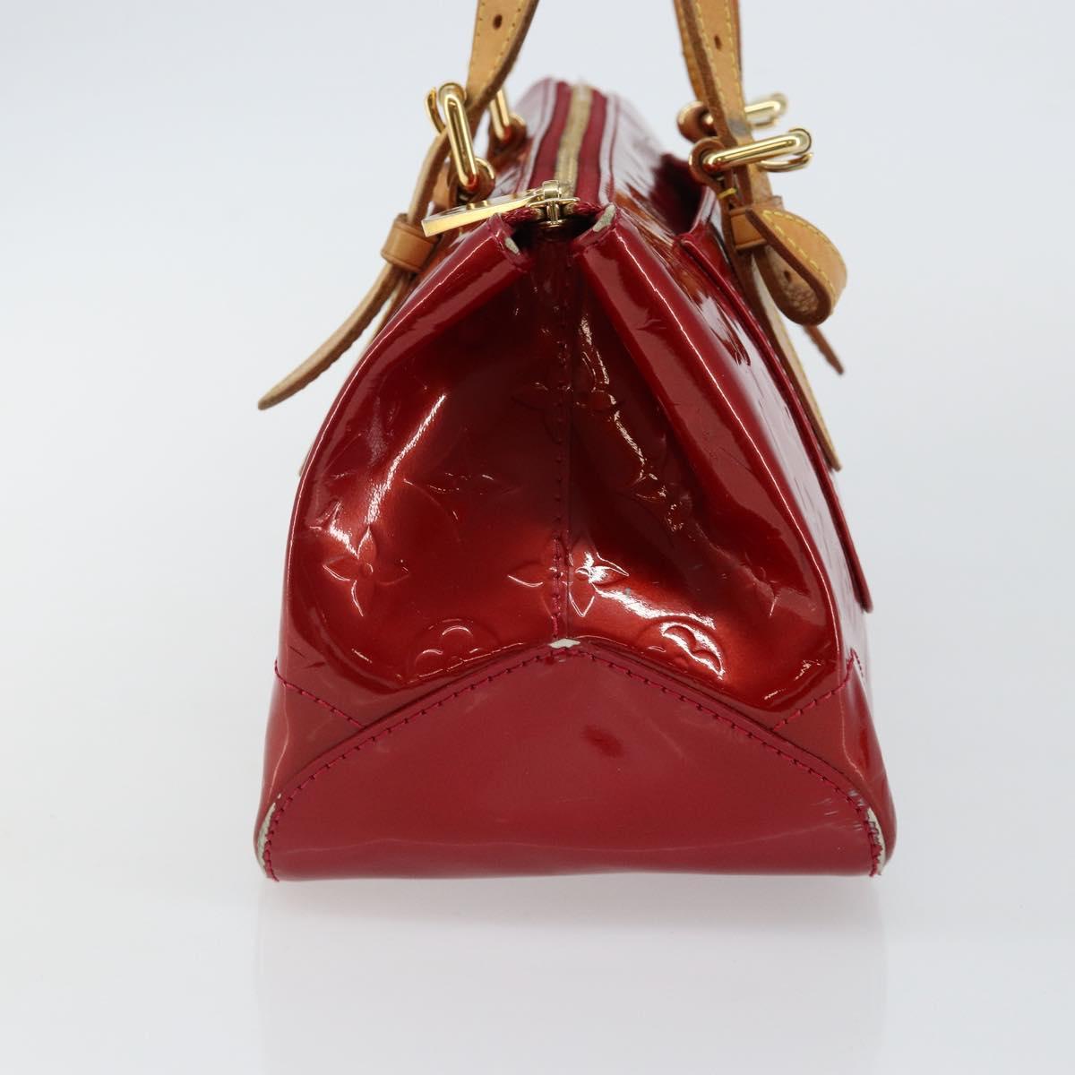 LOUIS VUITTON Vernis Rosewood Avenue Hand Bag Pomme D'amour M93507 Auth 143133