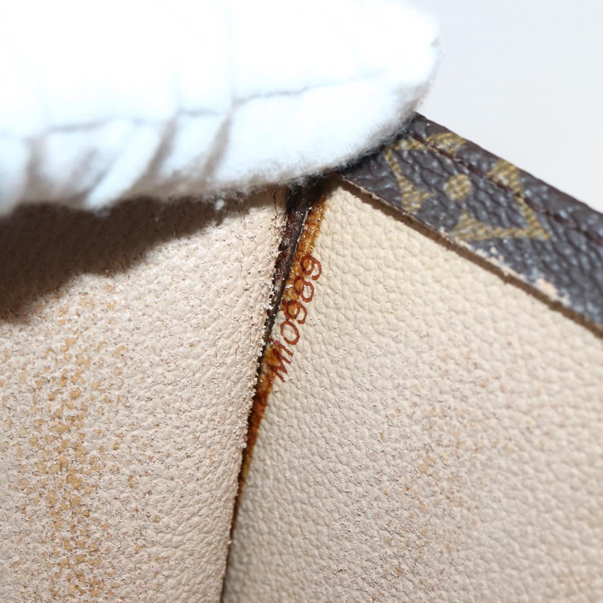 LOUIS VUITTON Monogram Sac Plat Hand Bag M51140 LV Auth 143141