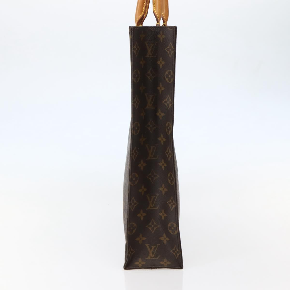 LOUIS VUITTON Monogram Sac Plat Hand Bag M51140 LV Auth 143141