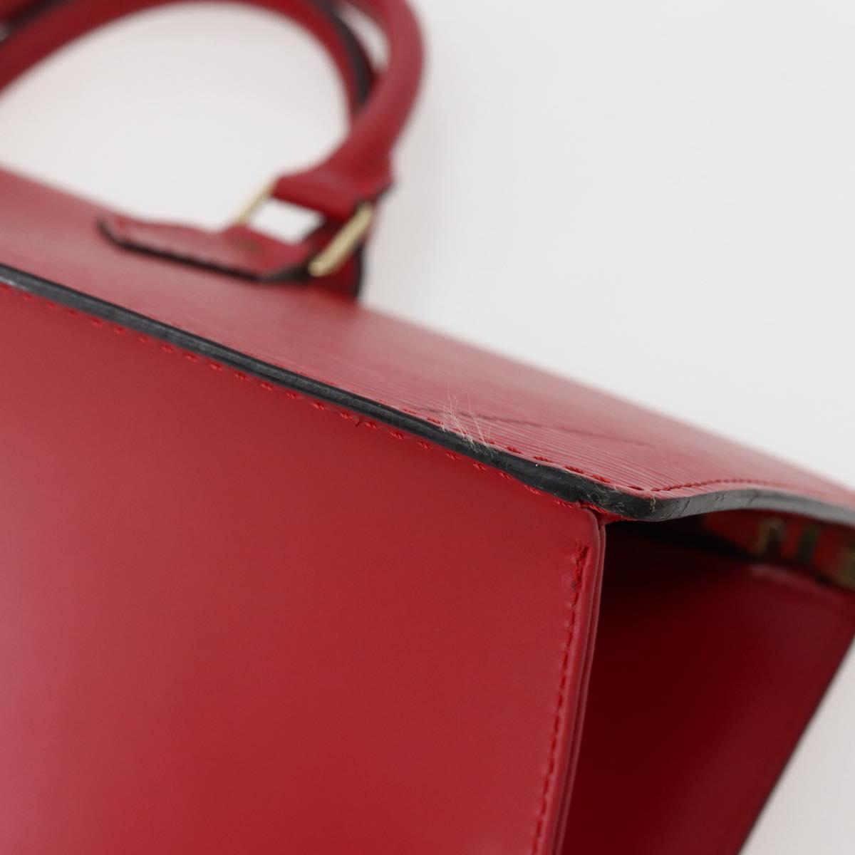 LOUIS VUITTON Epi Sac Triangle Hand Bag Red M52097 LV Auth 143144