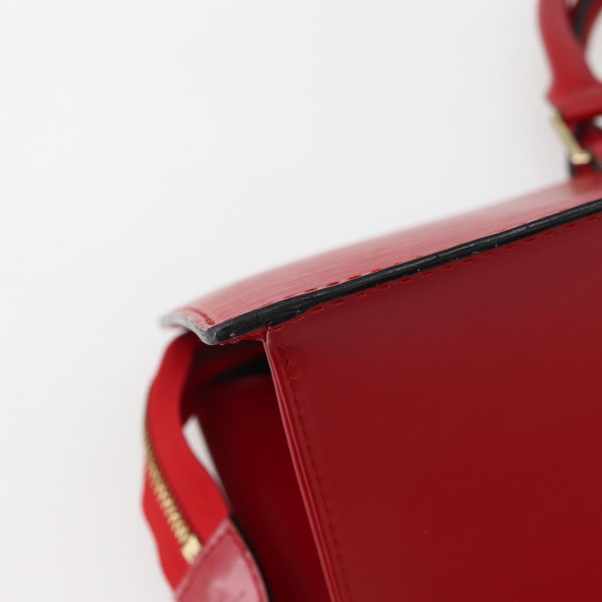 LOUIS VUITTON Epi Sac Triangle Hand Bag Red M52097 LV Auth 143144