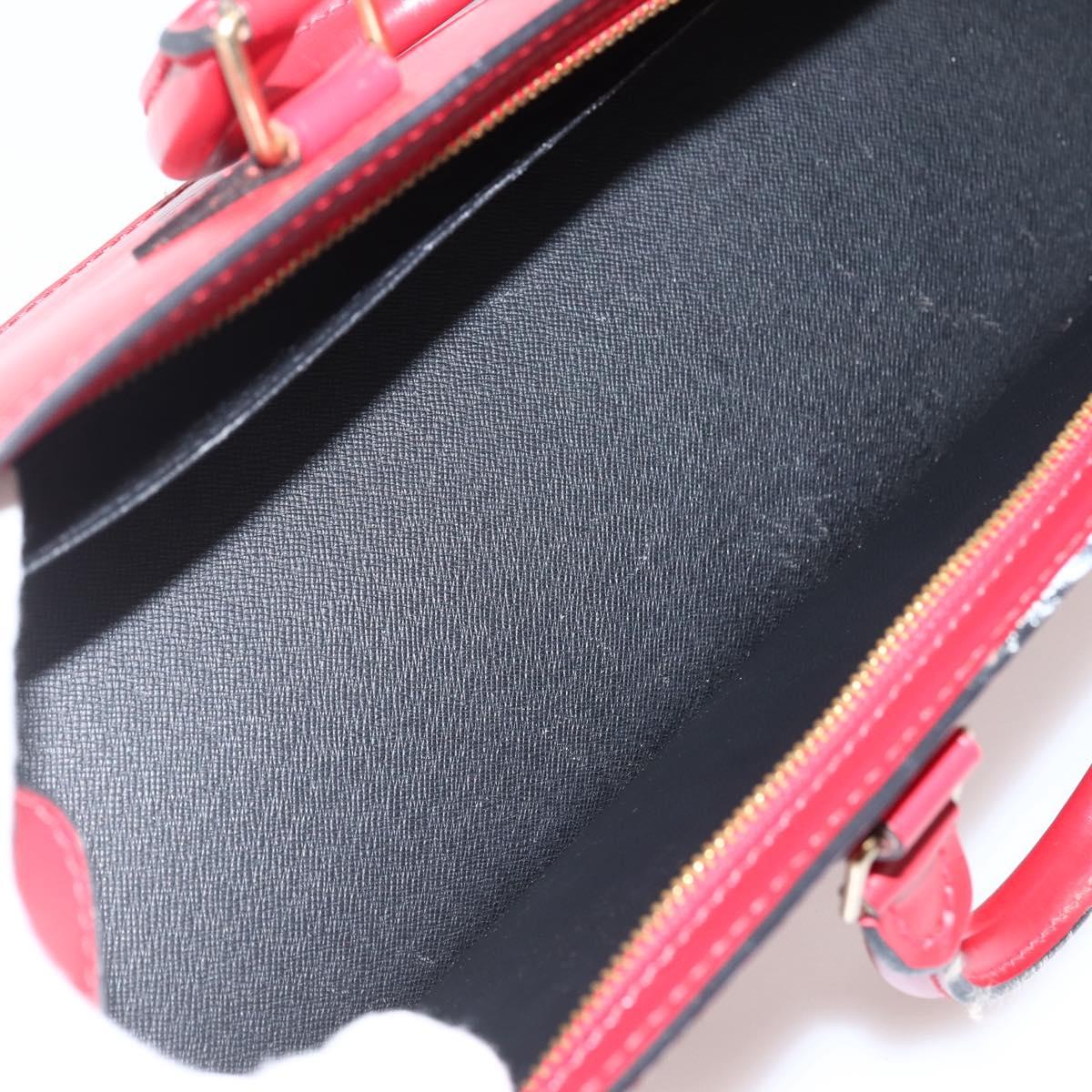 LOUIS VUITTON Epi Sac Triangle Hand Bag Red M52097 LV Auth 143144