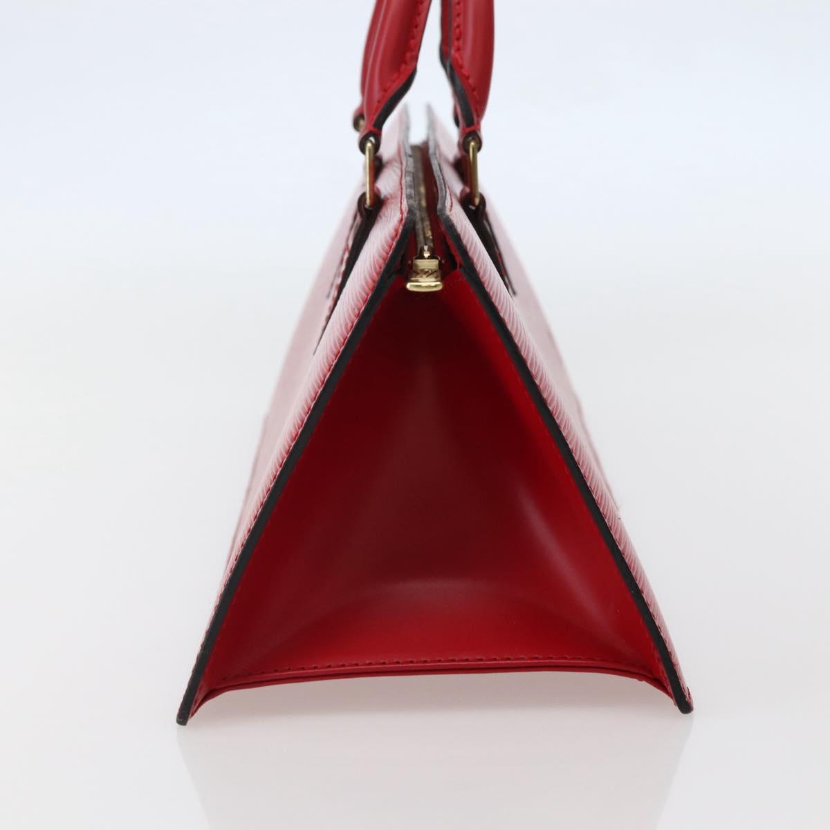 LOUIS VUITTON Epi Sac Triangle Hand Bag Red M52097 LV Auth 143144