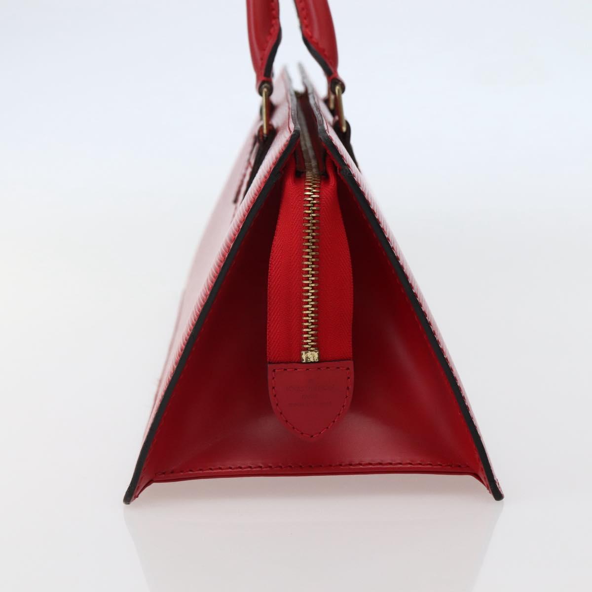 LOUIS VUITTON Epi Sac Triangle Hand Bag Red M52097 LV Auth 143144