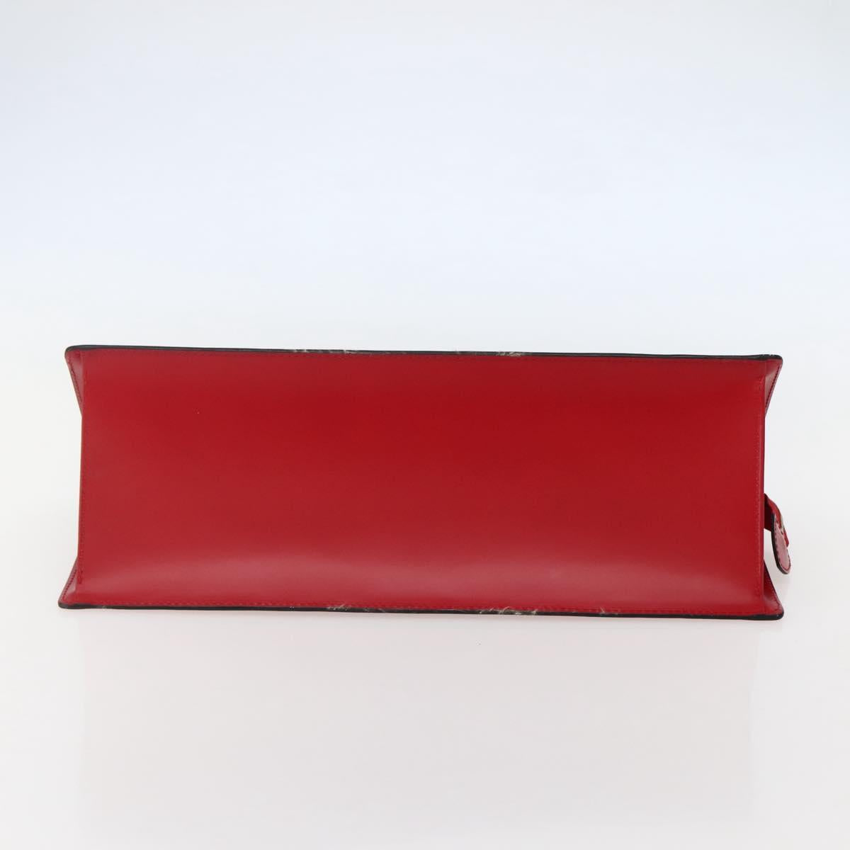 LOUIS VUITTON Epi Sac Triangle Hand Bag Red M52097 LV Auth 143144