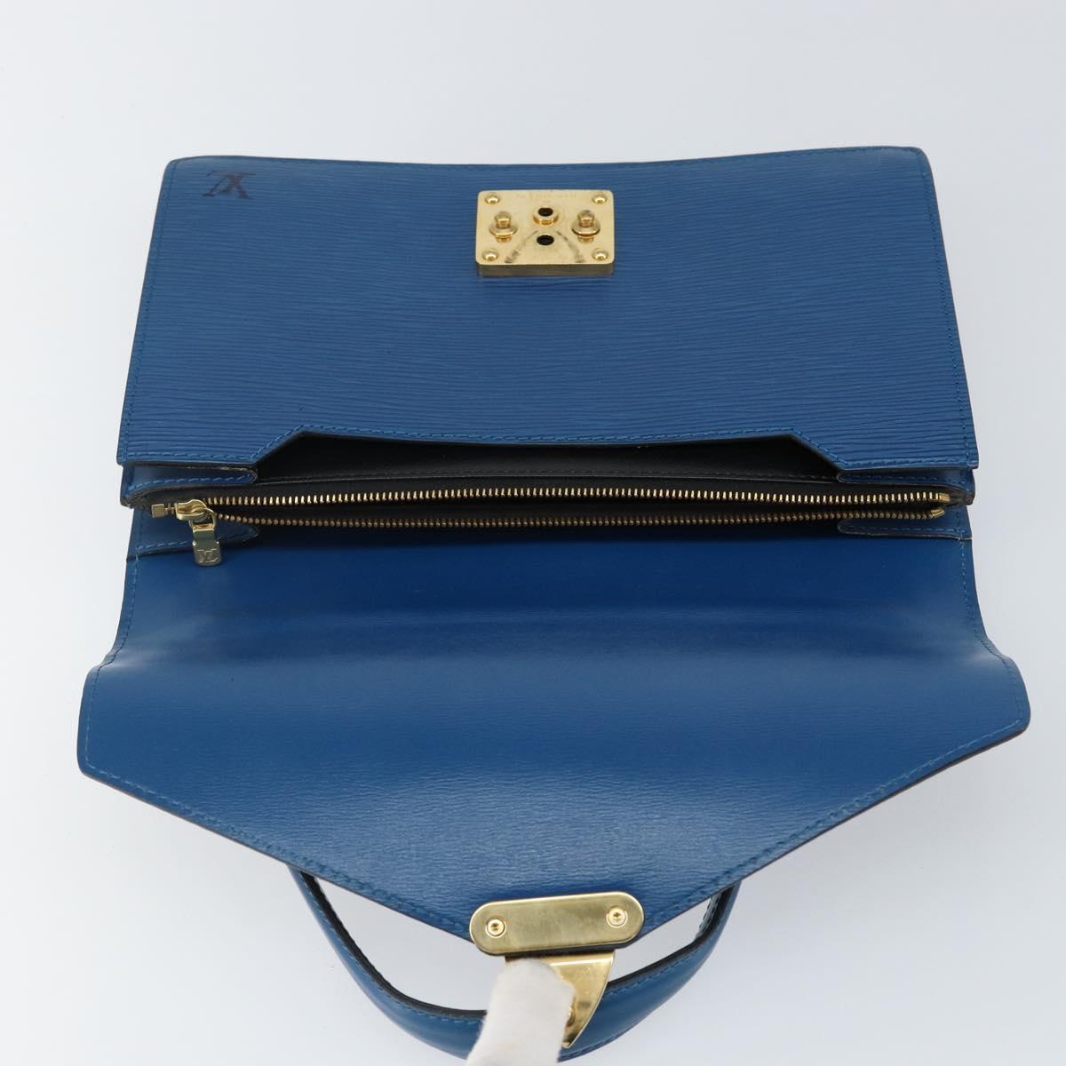 LOUIS VUITTON Epi Concorde Hand Bag Blue M52135 LV Auth 143145