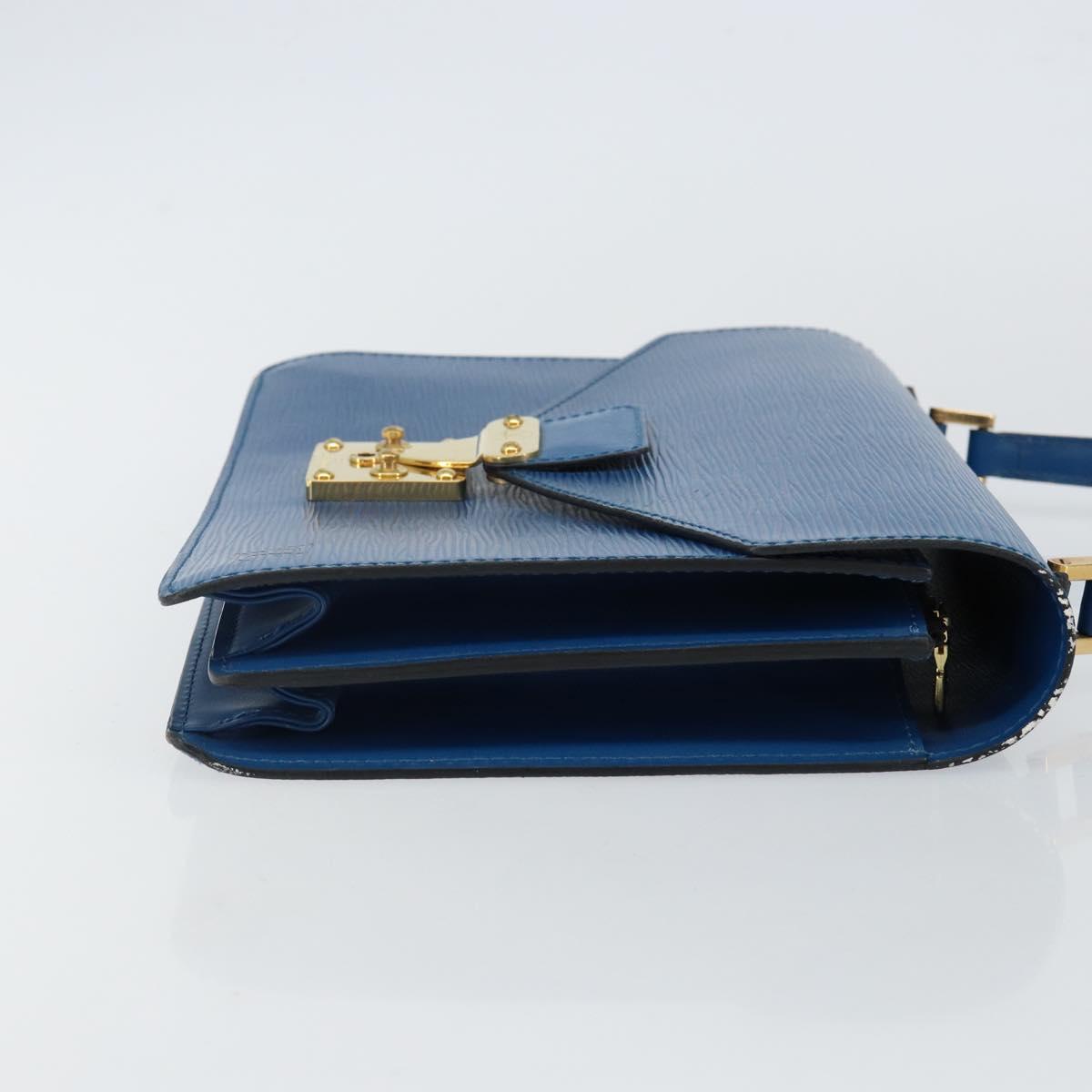 LOUIS VUITTON Epi Concorde Hand Bag Blue M52135 LV Auth 143145