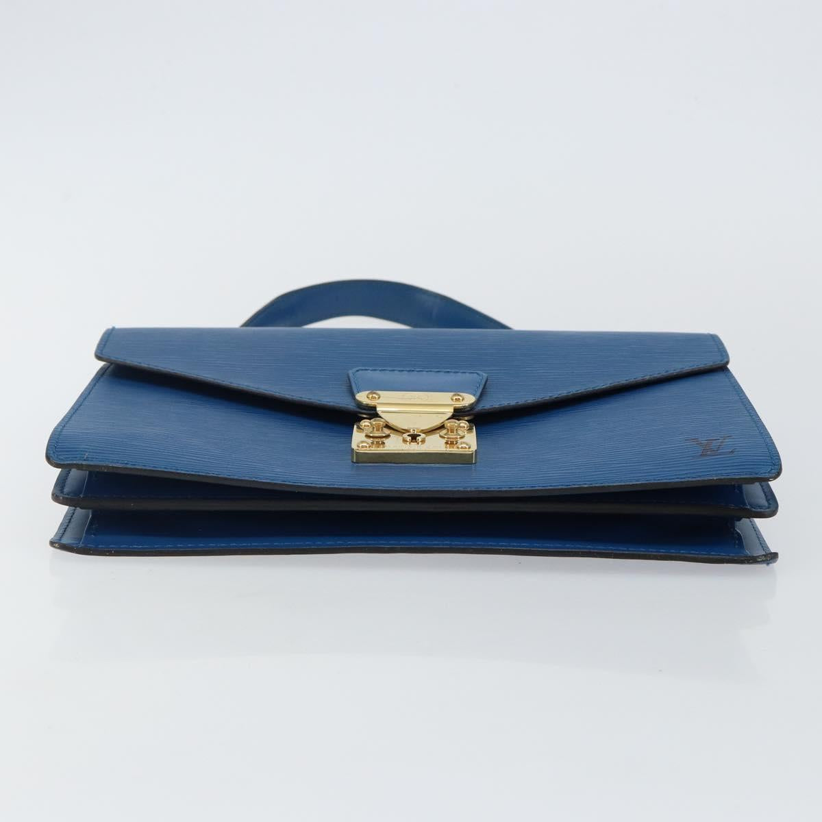 LOUIS VUITTON Epi Concorde Hand Bag Blue M52135 LV Auth 143145