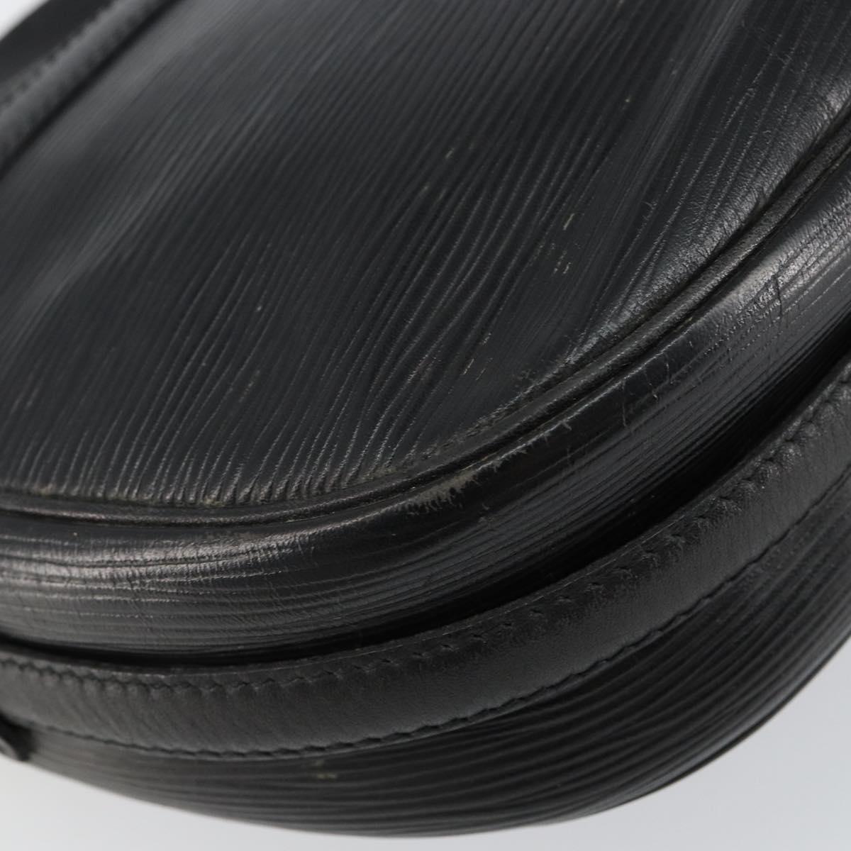 LOUIS VUITTON Epi Jeune Fille MM Shoulder Bag Black M52152 LV Auth 143146