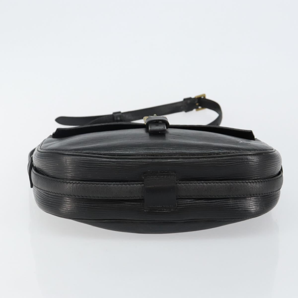 LOUIS VUITTON Epi Jeune Fille MM Shoulder Bag Black M52152 LV Auth 143146