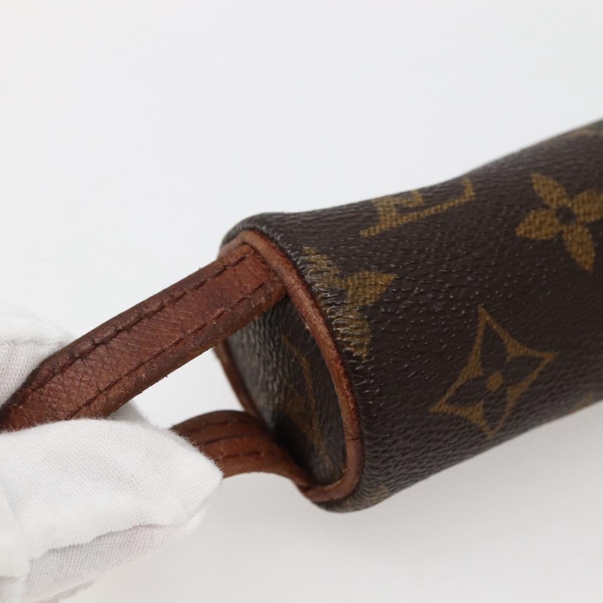 LOUIS VUITTON Monogram Etui 3 Ball de Golf Pouch M58249 LV Auth 143151