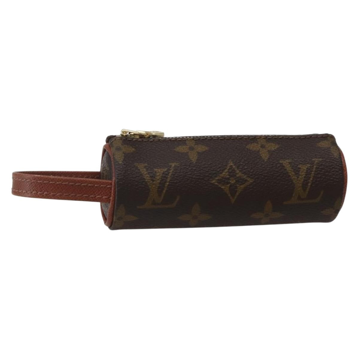 LOUIS VUITTON Monogram Etui 3 Ball de Golf Pouch M58249 LV Auth 143152