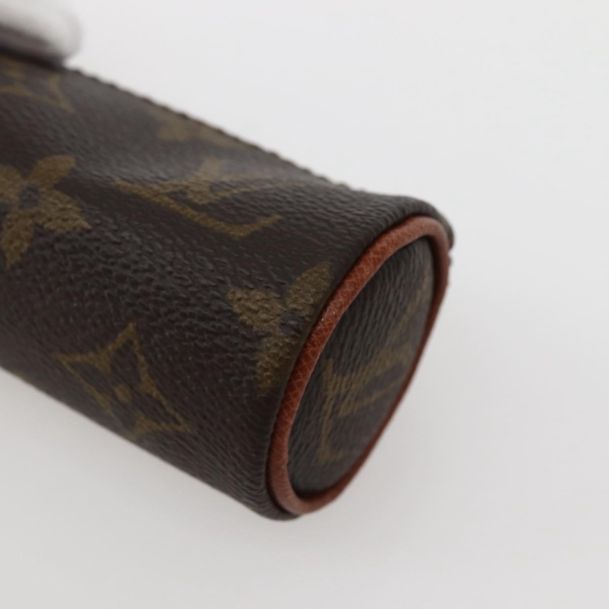 LOUIS VUITTON Monogram Etui 3 Ball de Golf Pouch M58249 LV Auth 143152