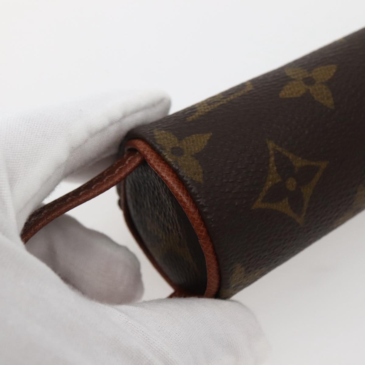 LOUIS VUITTON Monogram Etui 3 Ball de Golf Pouch M58249 LV Auth 143152