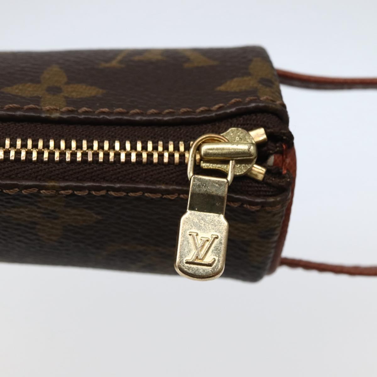 LOUIS VUITTON Monogram Etui 3 Ball de Golf Pouch M58249 LV Auth 143152