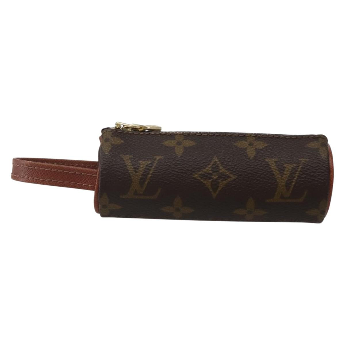 LOUIS VUITTON Monogram Etui 3 Ball de Golf Pouch M58249 LV Auth 143152