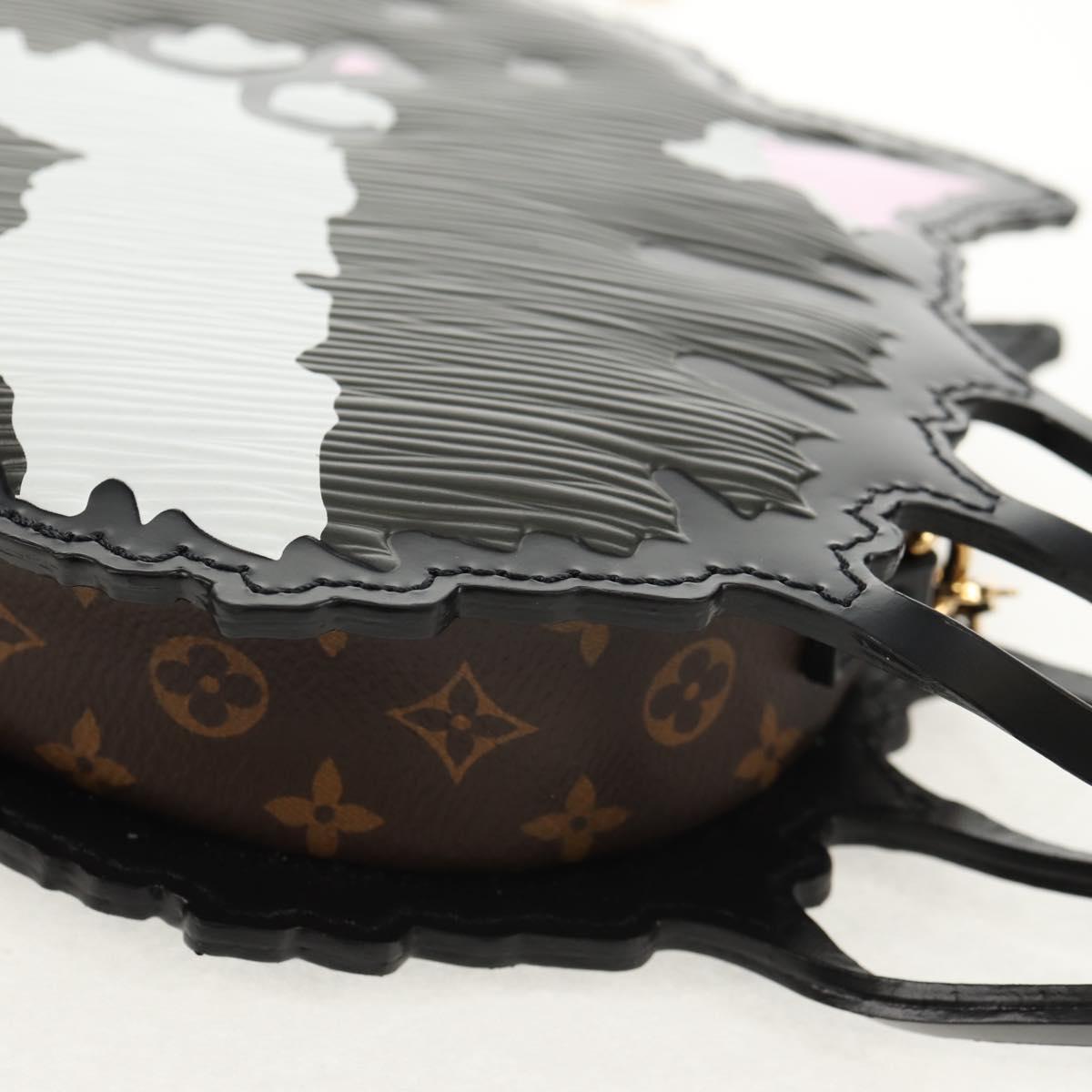 LOUIS VUITTON Epi Cat Face Pochette Shoulder Bag Gray LV Auth 143170SAM