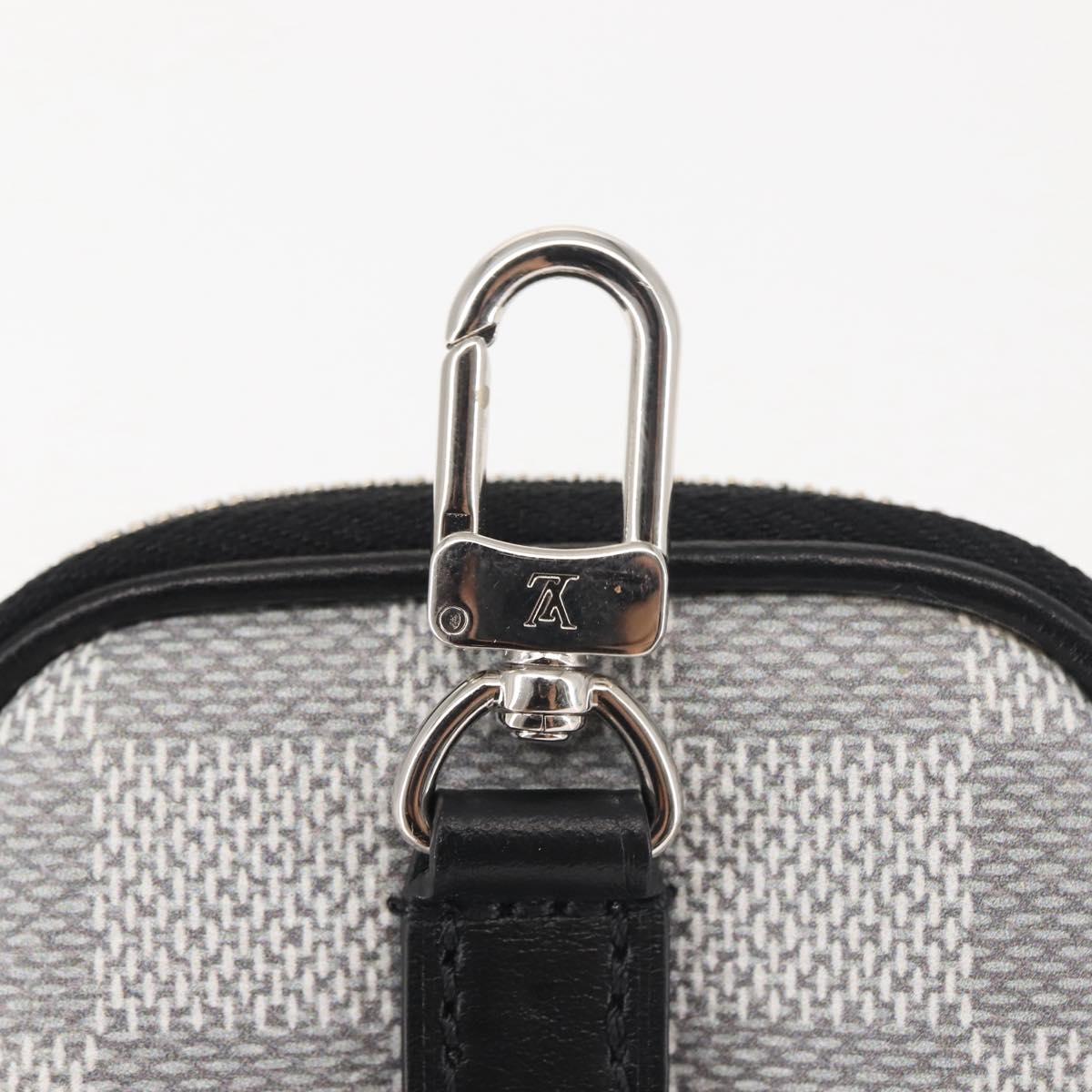 LOUIS VUITTON Damier Graffiti 3D Modular Pouch Gray N60447 LV Auth 143172