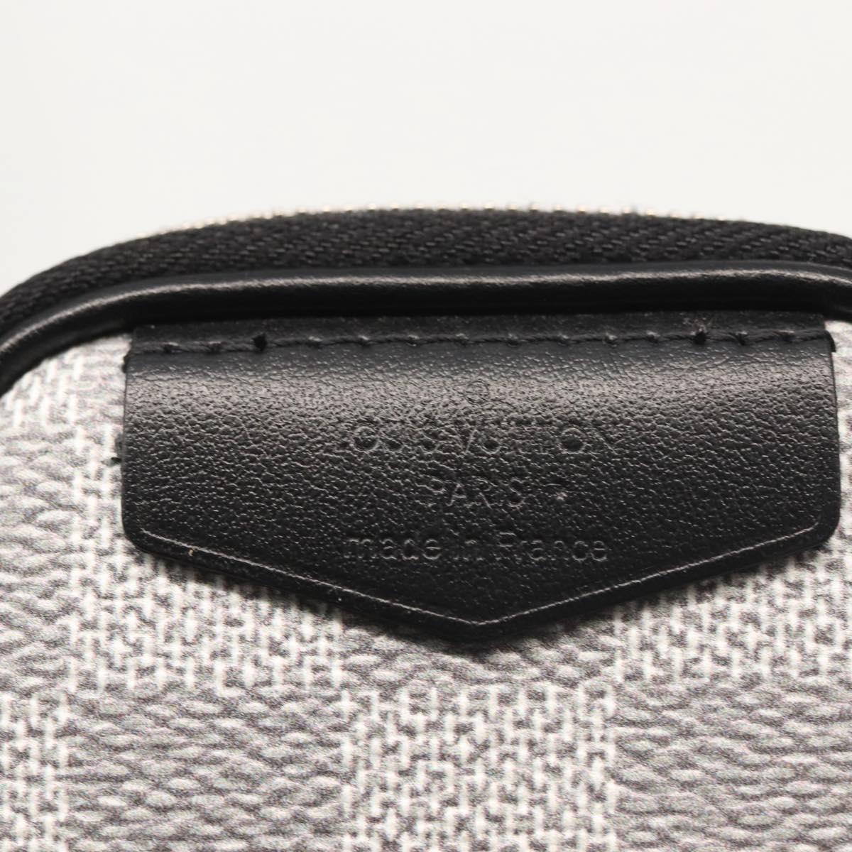 LOUIS VUITTON Damier Graffiti 3D Modular Pouch Gray N60447 LV Auth 143172