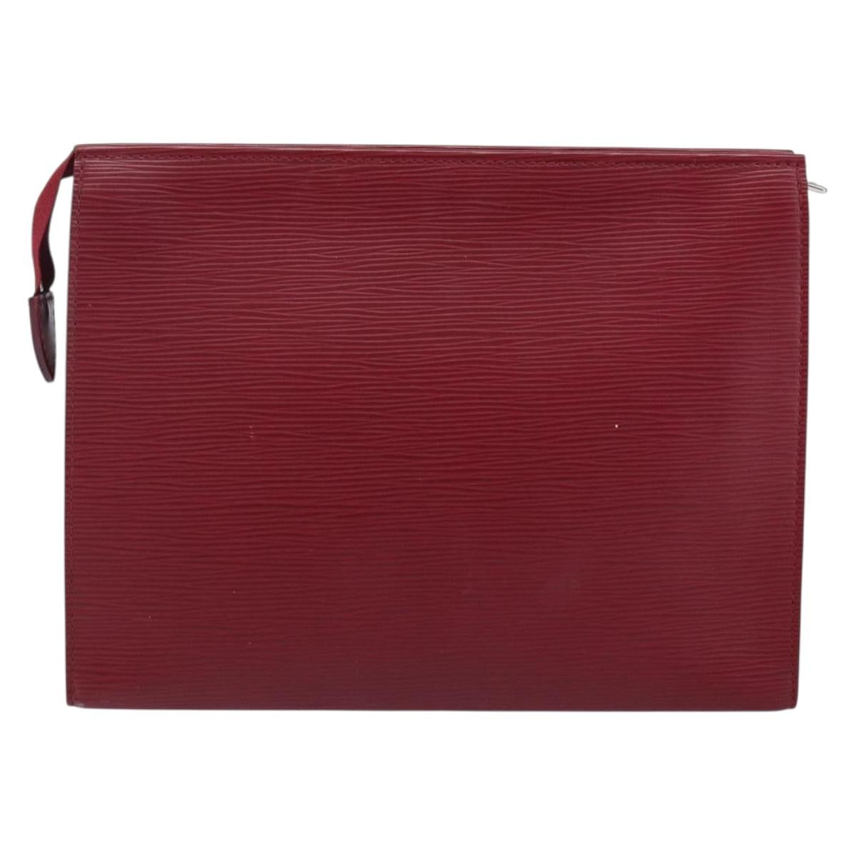 LOUIS VUITTON Epi Poche Toilette 26 Pouch Fuchsia M41085 LV Auth 143191