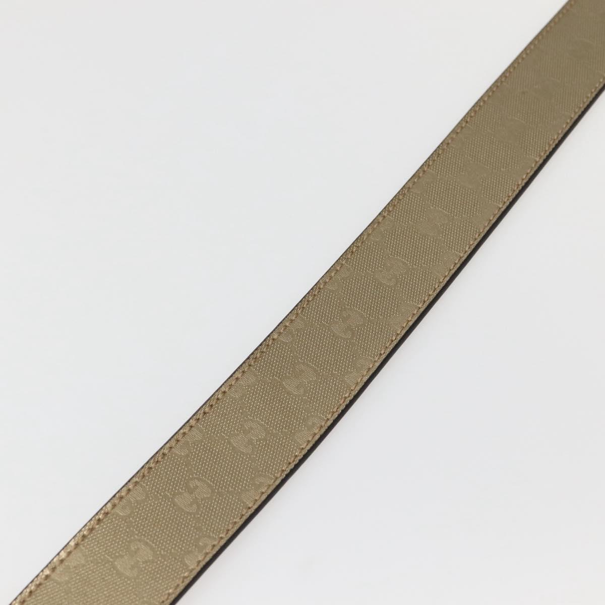 GUCCI GG Implementation Interlocking Belt 37"" Gold 114876 Auth 143201