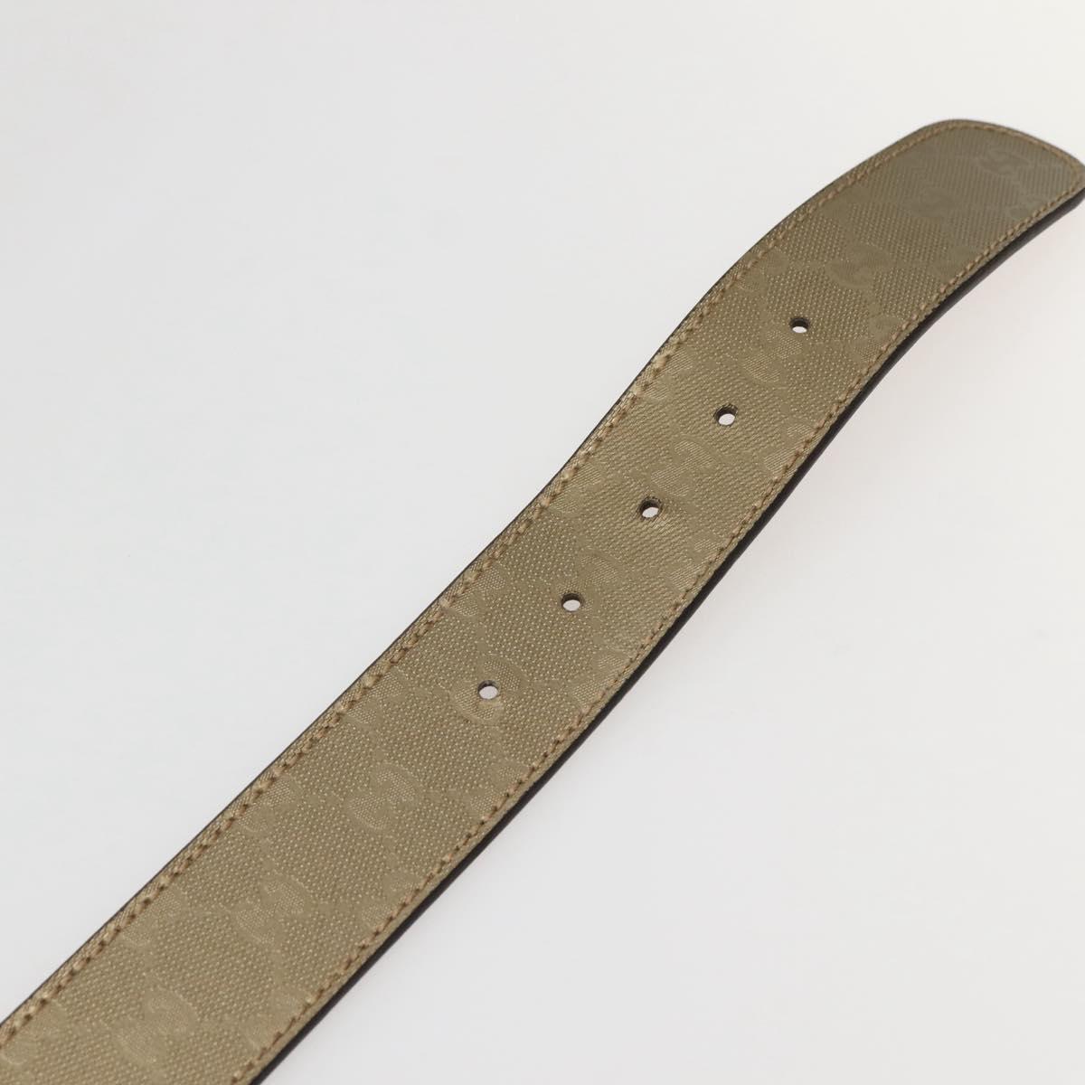 GUCCI GG Implementation Interlocking Belt 37"" Gold 114876 Auth 143201