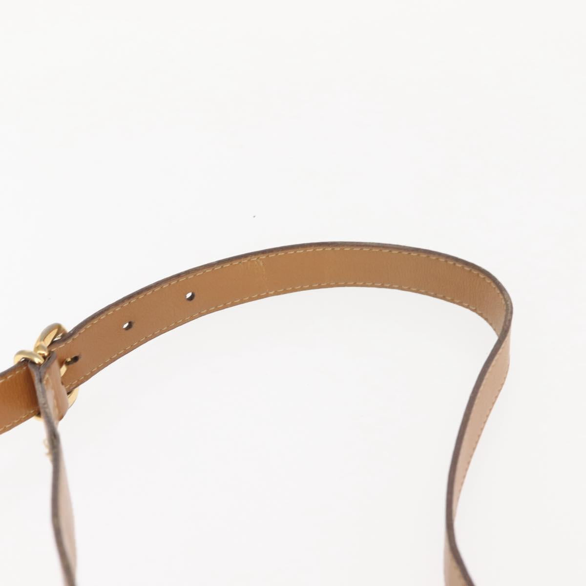 GUCCI Micro GG Supreme Shoulder Bag PVC Beige Gold 001 165 0937 Auth 143205