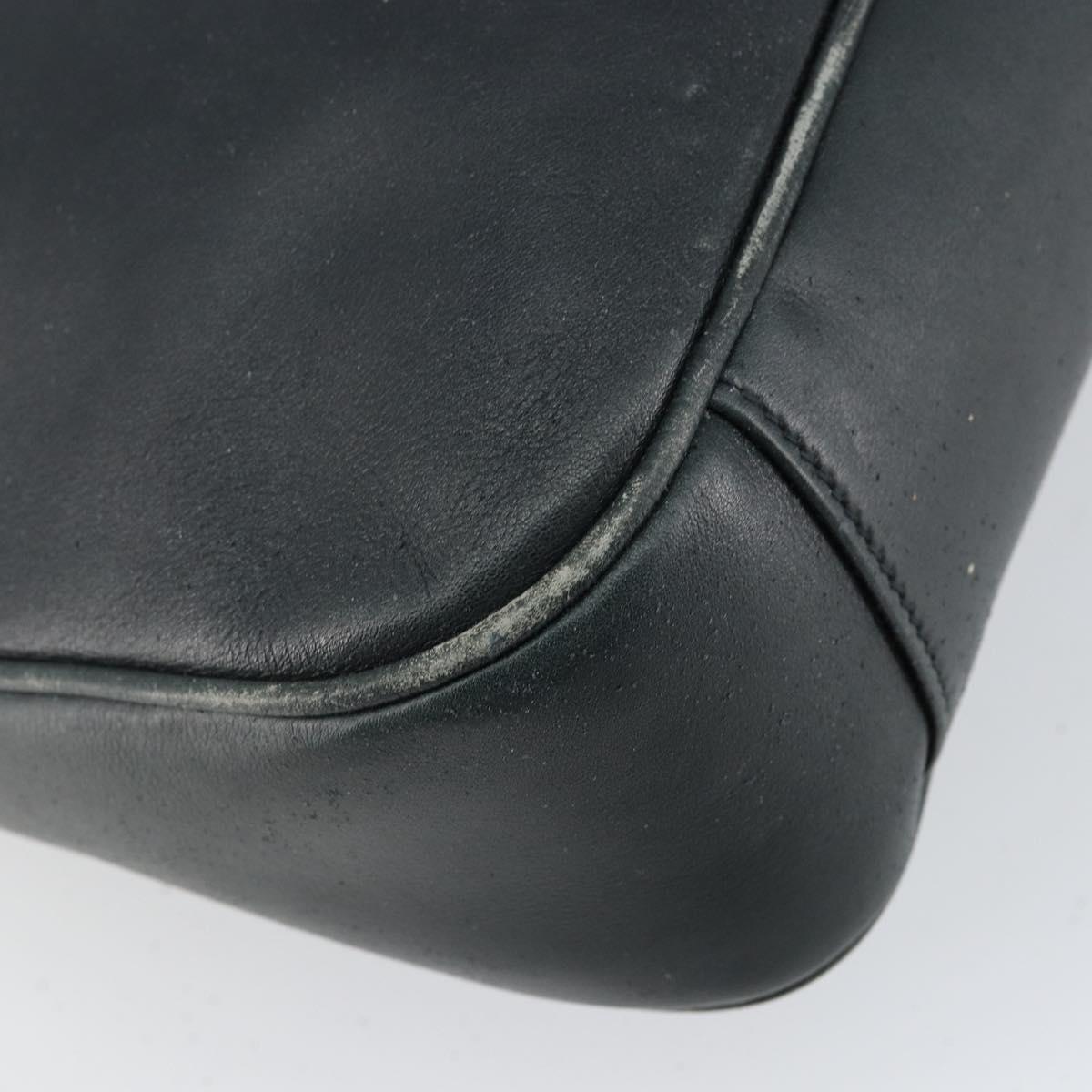 GUCCI Bamboo Hand Bag Leather 2way Green Gold 001 2113 1638 Auth 143210