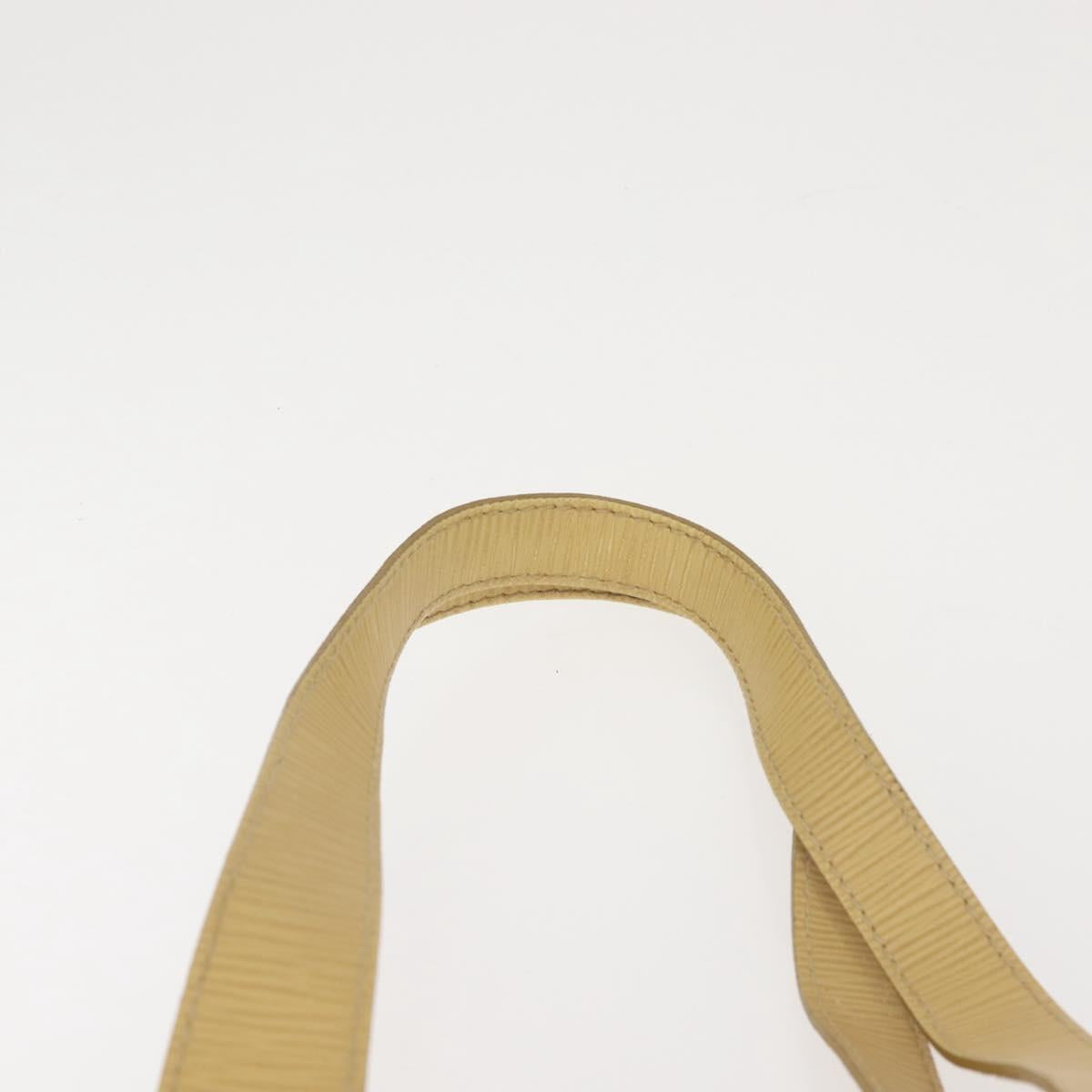 FENDI Zucca Canvas Hand Bag Yellow Gold Auth 143226