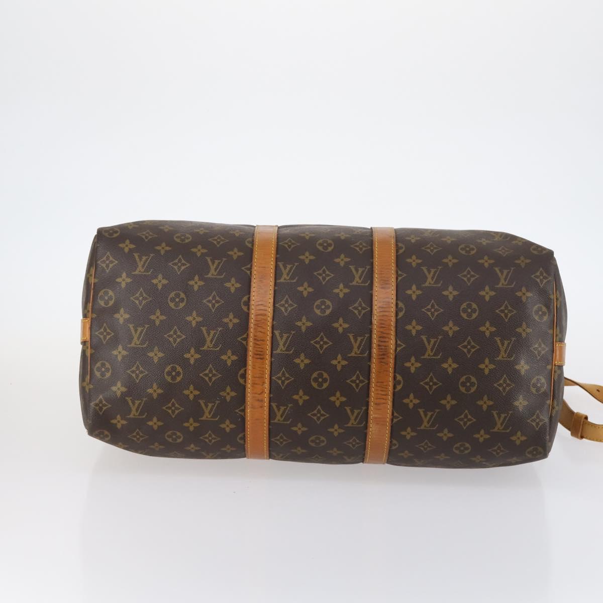 LOUIS VUITTON Monogram Keepall Bandouliere 50 Boston Bag M41416 LV Auth 143249