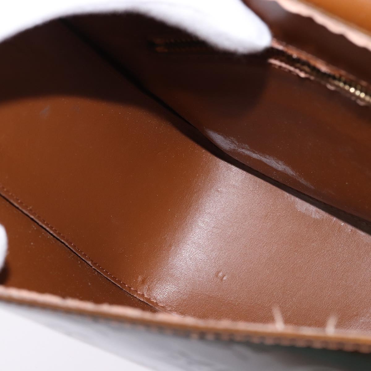 LOUIS VUITTON Monogram Vernis Christie GM Shoulder Bag Bronze M91107 Auth 143251