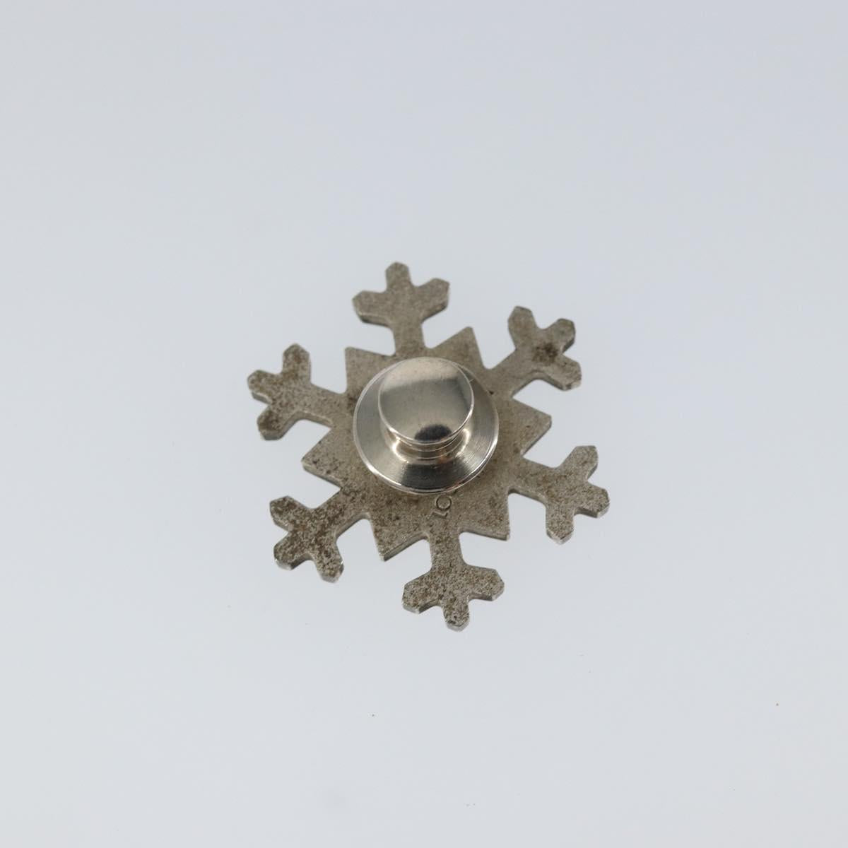 LOUIS VUITTON Pins Etoile de Neige Brooch metal Silver M65390 LV Auth 143255